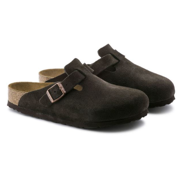 Birkenstock Boston SFB Suede Leather Clog | Mocha | Reg Width - Men's (0660461) - Image 5
